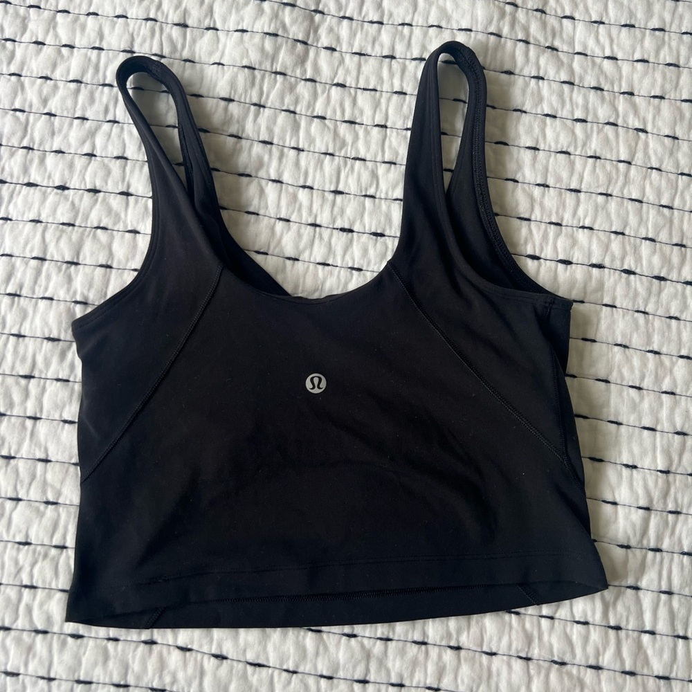lululemon athletica Black align cropped tank top